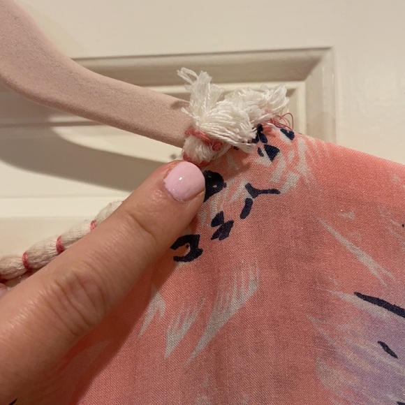 Cover up caftan in adorable block print style - Picture 8 of 9